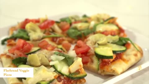 Flatbread veggies pizza recipe healthy and tasty food