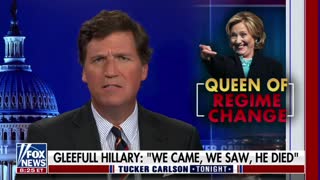 Tucker Carlson reacts to Hillary Clinton accusing him of supporting Putin