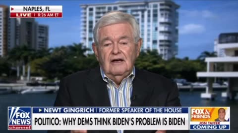 Newt-my advice to Trump is deal with Biden with humor not anger because Biden is pathetic