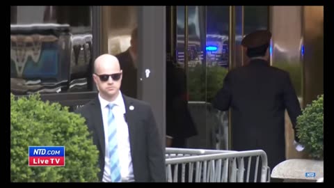 Trump arrives back at Trump Towers after Court