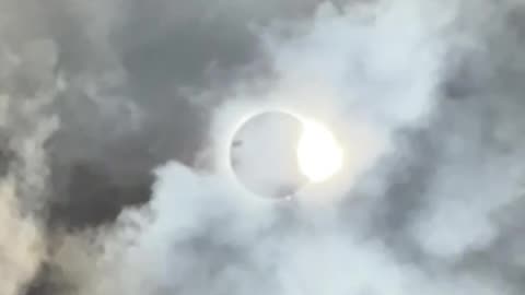UFO’s Flying By Eclipse