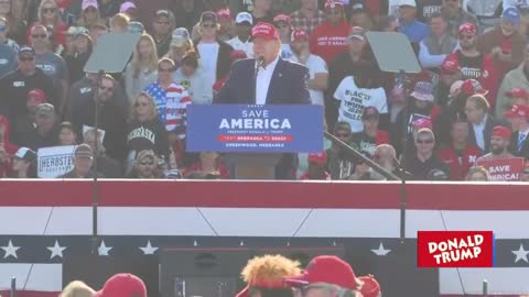 President Donald J. Trump in Greenwood, Nebraska, on Sunday, May 1, 2022