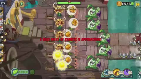 Plants vs Zombies 2 Pirate Seas - Day 15