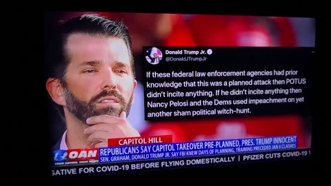 02/09/21 OAN Don Jr about J6 stunt preplanned