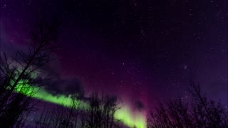 Espectacular Aurora Boreal vista en Alaska en Año Nuevo
