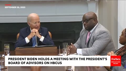WATCH- Biden Hosts Meeting With Presidential Board Of Advisors On HBCU