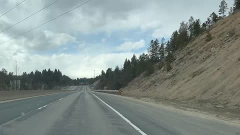 Up I-90 to the Continental Divide in Montana.