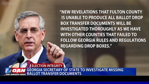 Ga. Secy. Of State to investigate missing ballot transfer documents