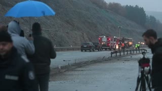 Un incendio en un autobús en Bulgaria deja 12 niños y 34 adultos