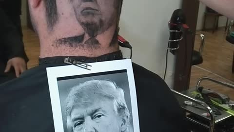 Donald Trump Portrait Hair Cut