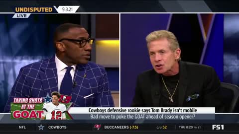 UNDISPUTED | Skip Bayless Go Crazy Cowboys defensive rookie says Tom Brady isn't mobile