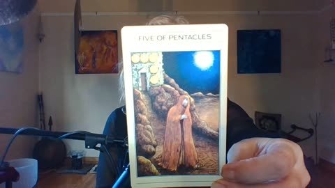 Mythic Tarot - Suit of Pentacles Tale of Deadalus and the Minotaur.