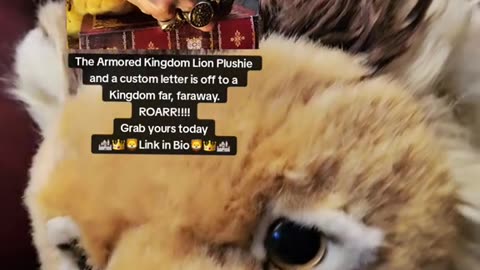 👑🦁THE ARMORED KINGDOM LION PLUSHIE🦁👑LINK IN DESCRIPTION