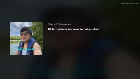 RFKJR planning to run as an Independent