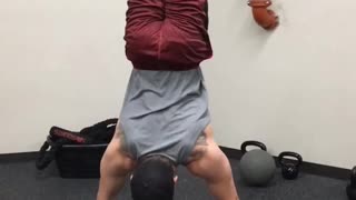 Bosu ball handstand