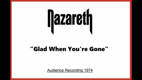 Nazareth - Glad When Your Gone (Live in Stockholm, Sweden 1974) Audience