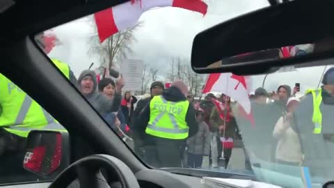 FREEDOM CONVOY PROTESTORS SCARED OFF THE CBC'S COMMIE BOOTLICKERS