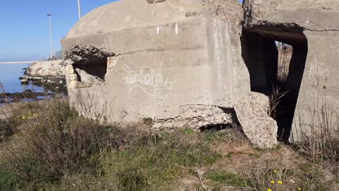 War World II Bunker on the beach