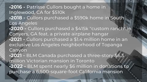Candace Owens delves into BLM leader Patrisse Cullor's multi million dollar property empire .