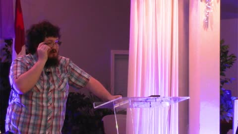 Pastor Adam preaching from Jeremiah