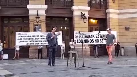 Manifestaciones 14 agosto, Bilbao - discurso memorable