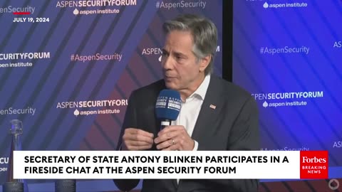 Blinken Participates In Aspen Security Forum Q&A After Evan Gershkovich Receives Sentence In Russia