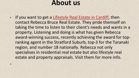 Best Lifestyle Real Estate in Cardiff.