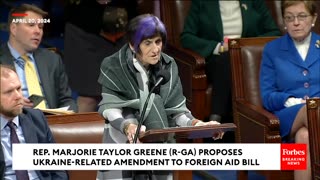 Marjorie Taylor Greene Promotes Amendment To Foreign Aid Bill To Gut Ukraine Funding