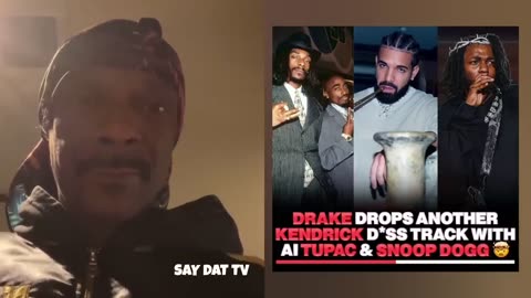 Snoop Dogg Reacts To Drake AI Kendrick Lamar Diss With Him & Tupac.