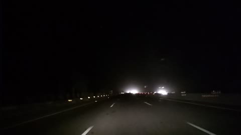 Lightning on motorway.. awesome scene..