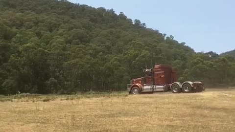 Country Boy Learning Young to Drive Big Rigs