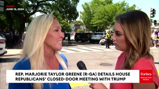 He Was Joking Around Constantly: Marjorie Taylor Greene Details Trump-House GOP Meeting