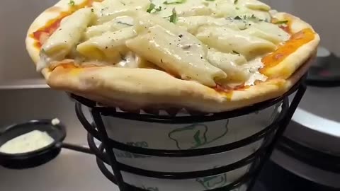 Giant Pizza Pasta Cone