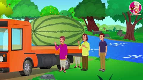 Huge Watermelon Truck | English Moral Story | English Animated Story |