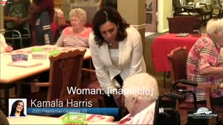 Nursing home resident tells off Kamala Harris