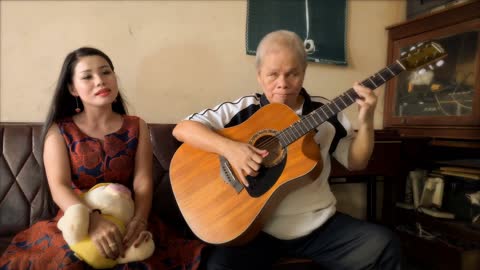 Waitting in river wharf - Hong Nhung & Thanh Dien Guitar | Vietnamese song| Figerstyle Guitar