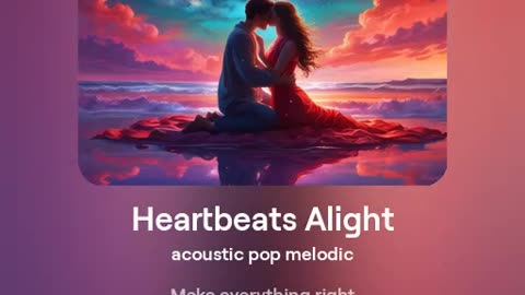 Heartbeats Alight - AI Generated Love Song - AI Music Agency - Love Song For Your Loved Ones