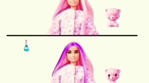 "Pink Teddy Bear X Barbie Cutie Reveal"It's at its lowest price come see🤗🧸❤️💫🎤🎶