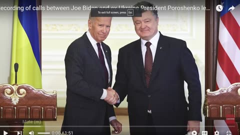 Part 4 of 5 Leaked Call Between Joe Biden and Ukraine President Poroshenko of Ukraine!