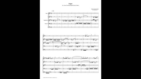 J.S. Bach - Well-Tempered Clavier: Part 2 - Fugue 01 (Double Reed Quintet)