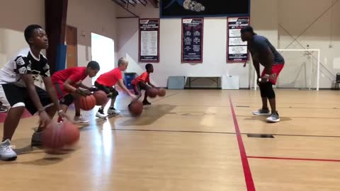 Youth Basketball Dribbling and Shooting Skills Training