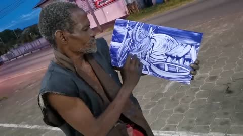 2021 Amazing Street Artist From Suriname, makes quick art