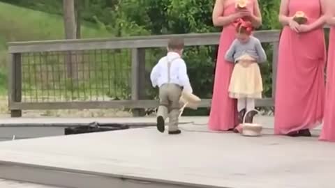 Kids add some comedy to a wedding! - Ring Bearer Fails