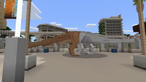 INDORAPTOR Vs INDOMINUS REX-- Jurassic World Minecraft