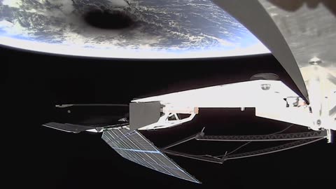Starlink Satellite: The Eclipse From Orbit