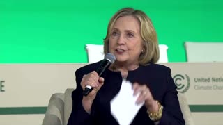 Hilary Clinton addresses gender equality at COP28