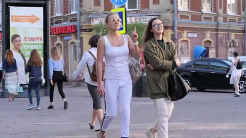 Russian Beautiful Girls Walking Street