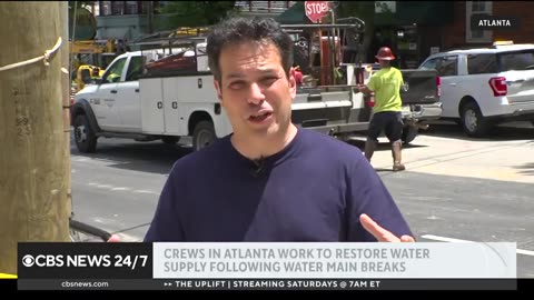 Atlanta works to restore water after main breaks CBS News