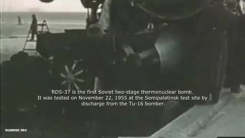 Russian Soviet atomic nuclear H-bomb test