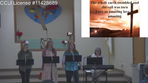 Moose Creek Baptist Church sings “Jesus Messiah“ During Service 6-12-2022